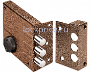 Картинка Замок накладной Elbor (Эльбор) сувальдный Кремень 1.04.52.КМА (медный антик)